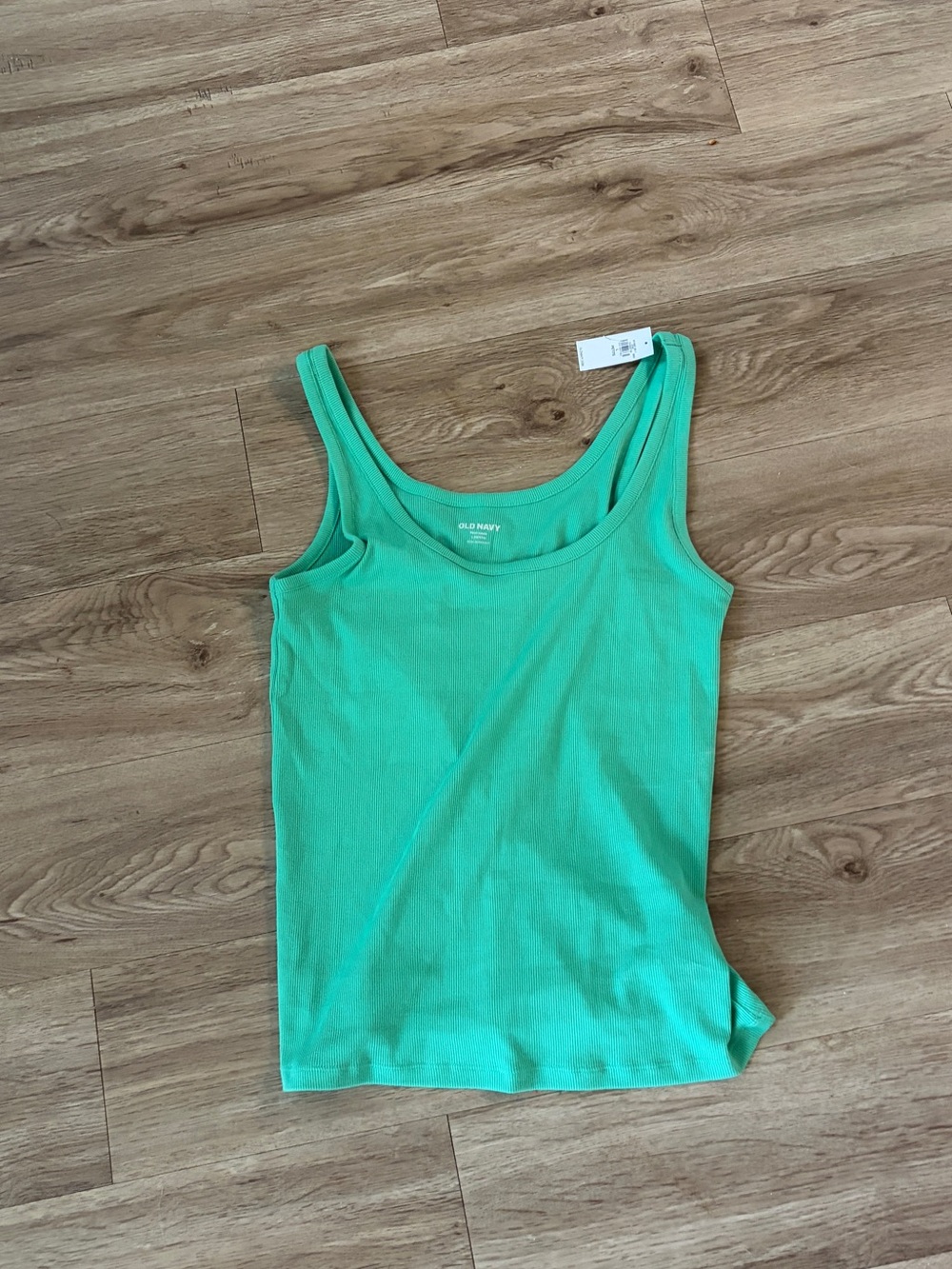 5 for $25 Old Navy Women's Green Ribbed Tank Top